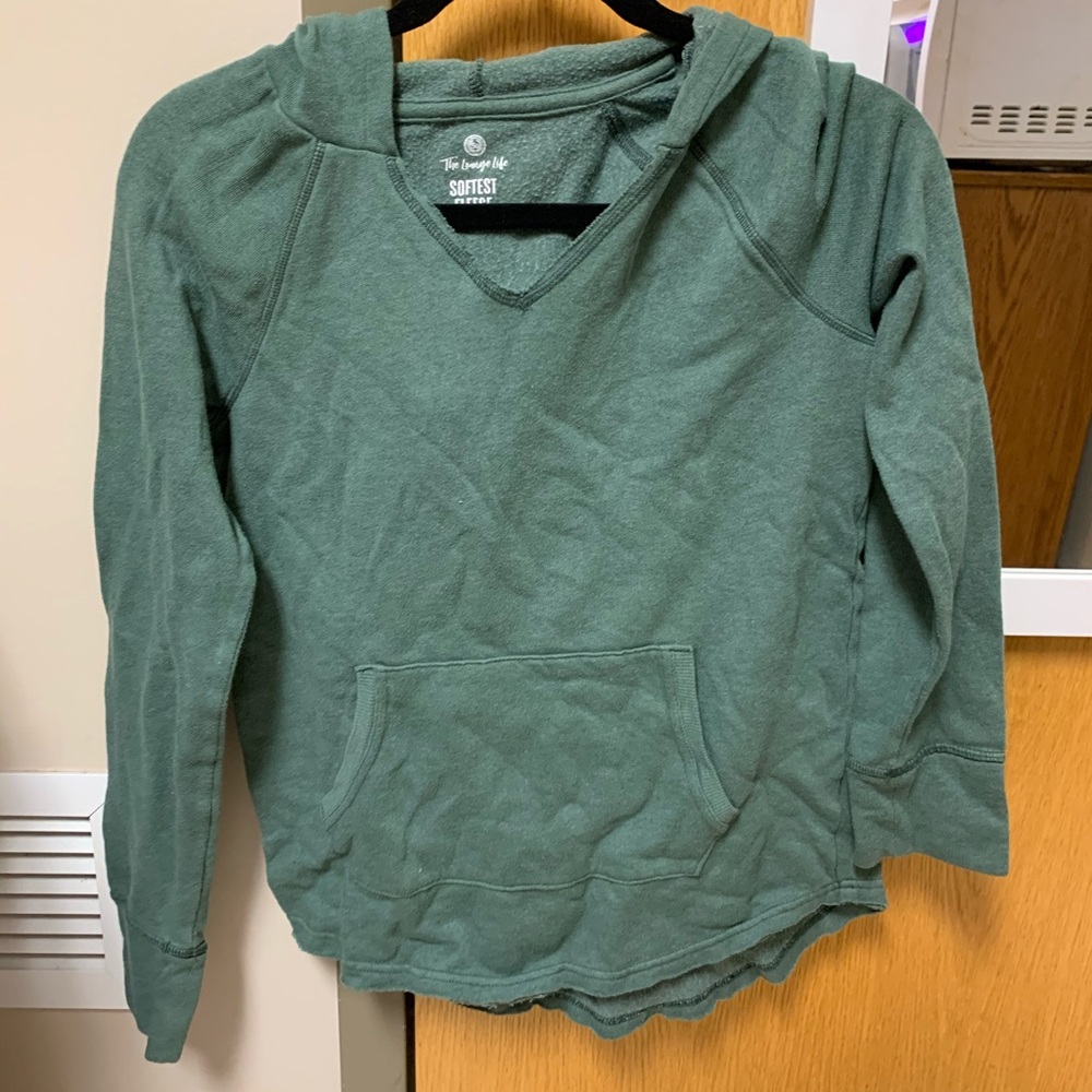 army green sweatshirt